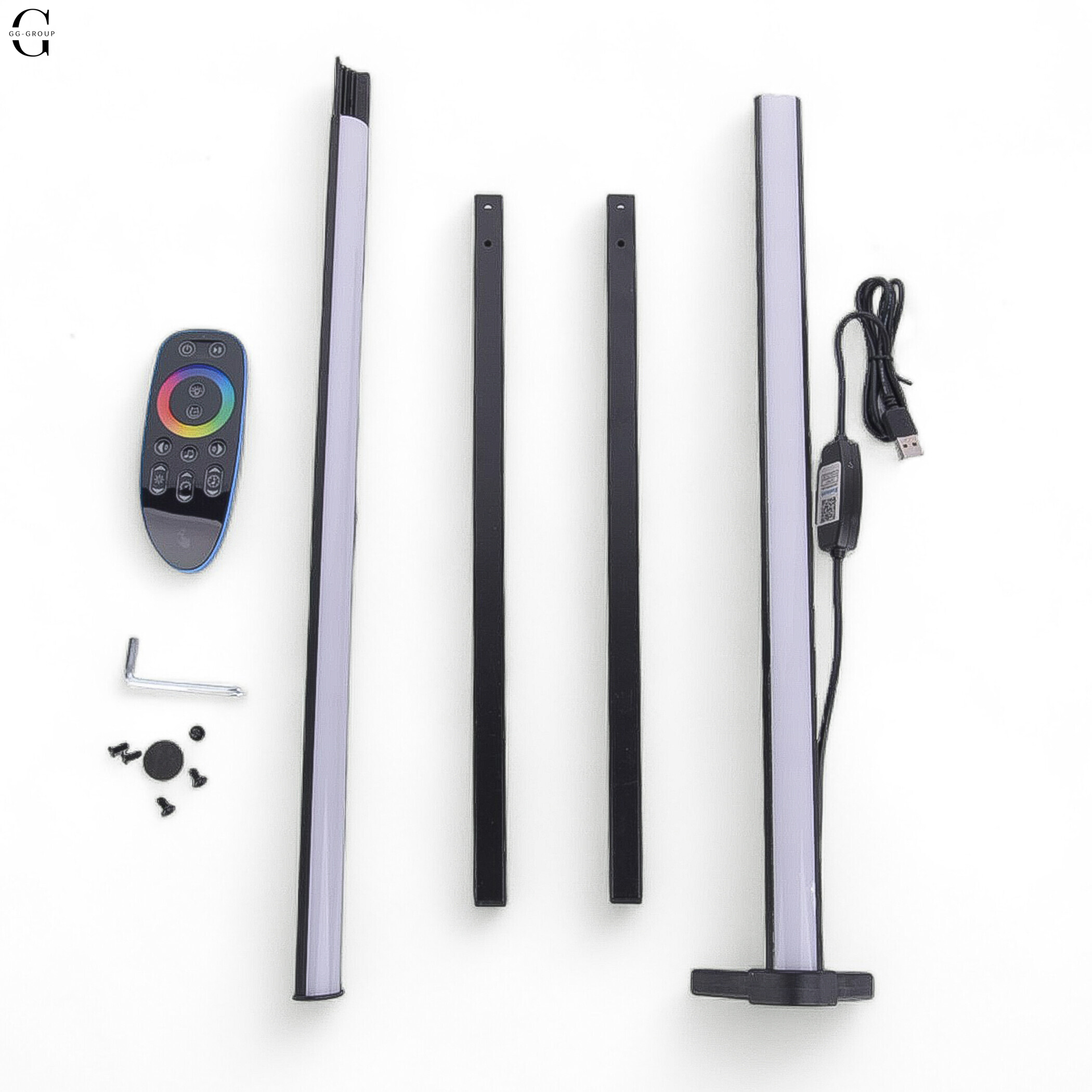 Напольная угловая лампа RGB торшер EL-2188 с пультом управления (сенсор) + приложение 100 см
